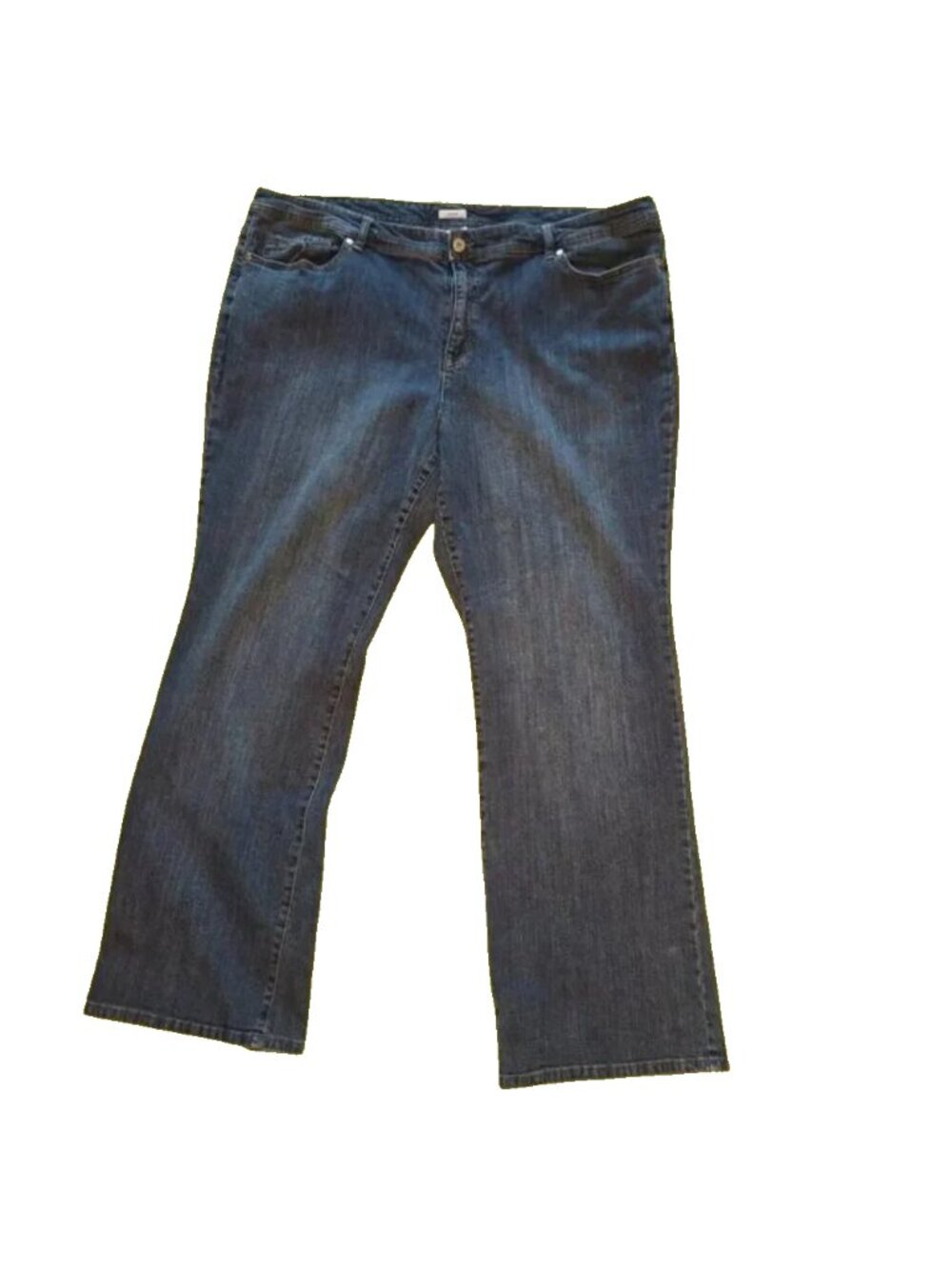 Liz & Co 22W Straight Leg Stretch Jeans Medium Wash 31” Inseam